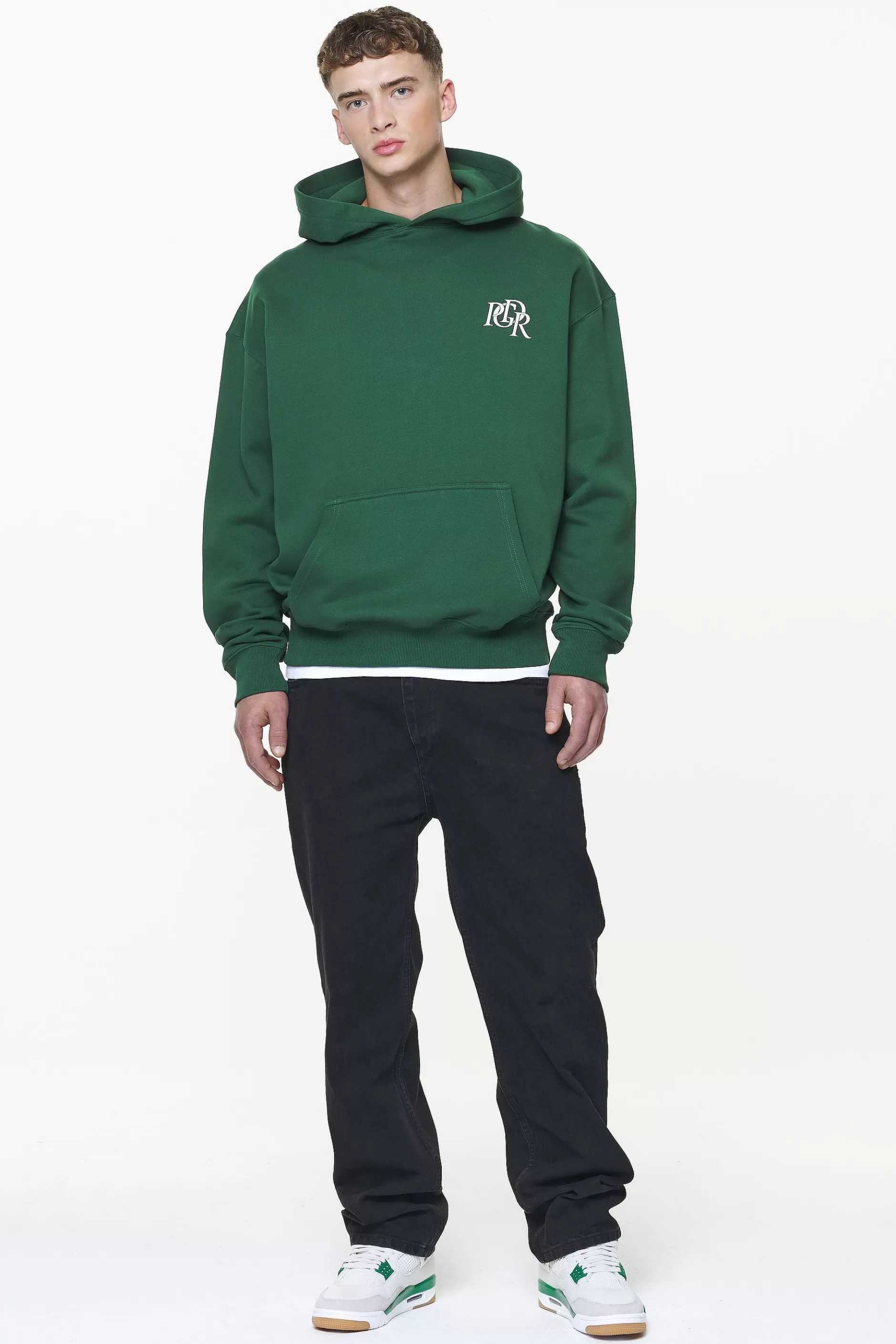 Marcer Oversized Hoodie Vintage Washed British Green-Pegador Best Sale