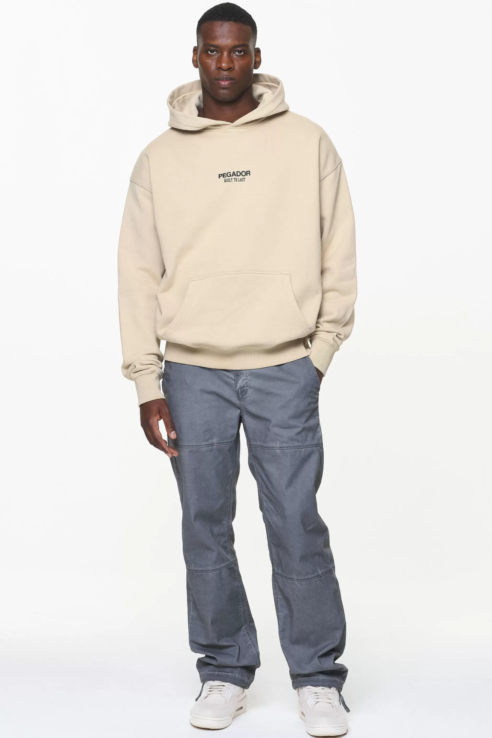 Mouncy Oversized Hoodie Vintage Washed Kingdom Beige-Pegador Online