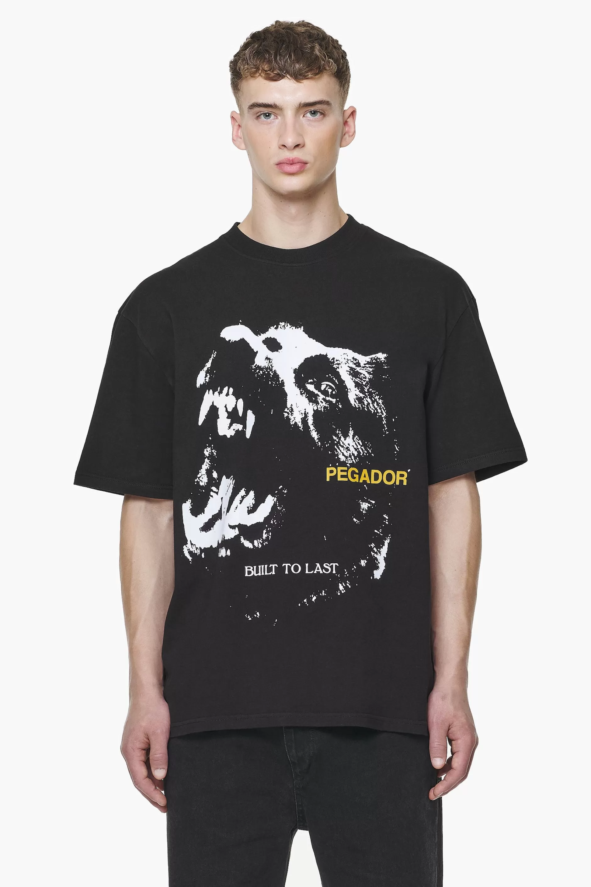 Nether Oversized Tee Vintage Washed Onyx Black-Pegador Store