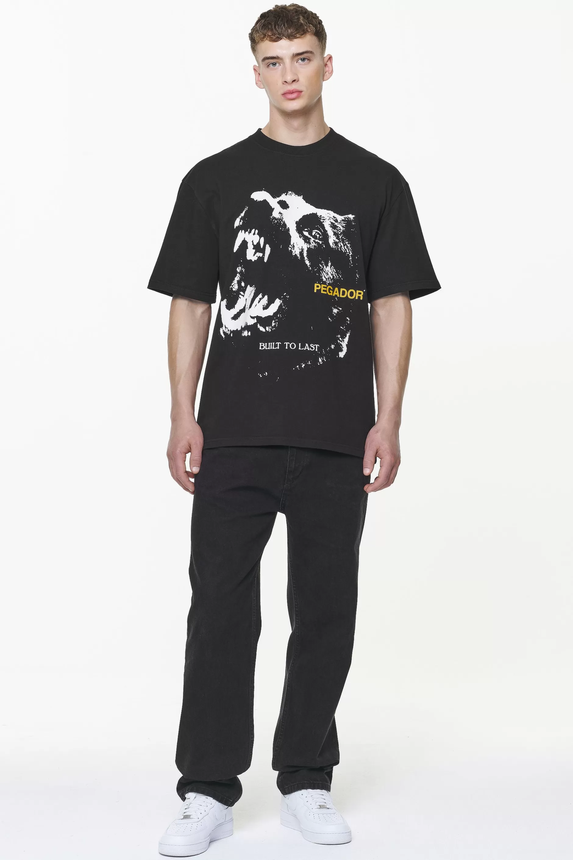 Nether Oversized Tee Vintage Washed Onyx Black-Pegador Store