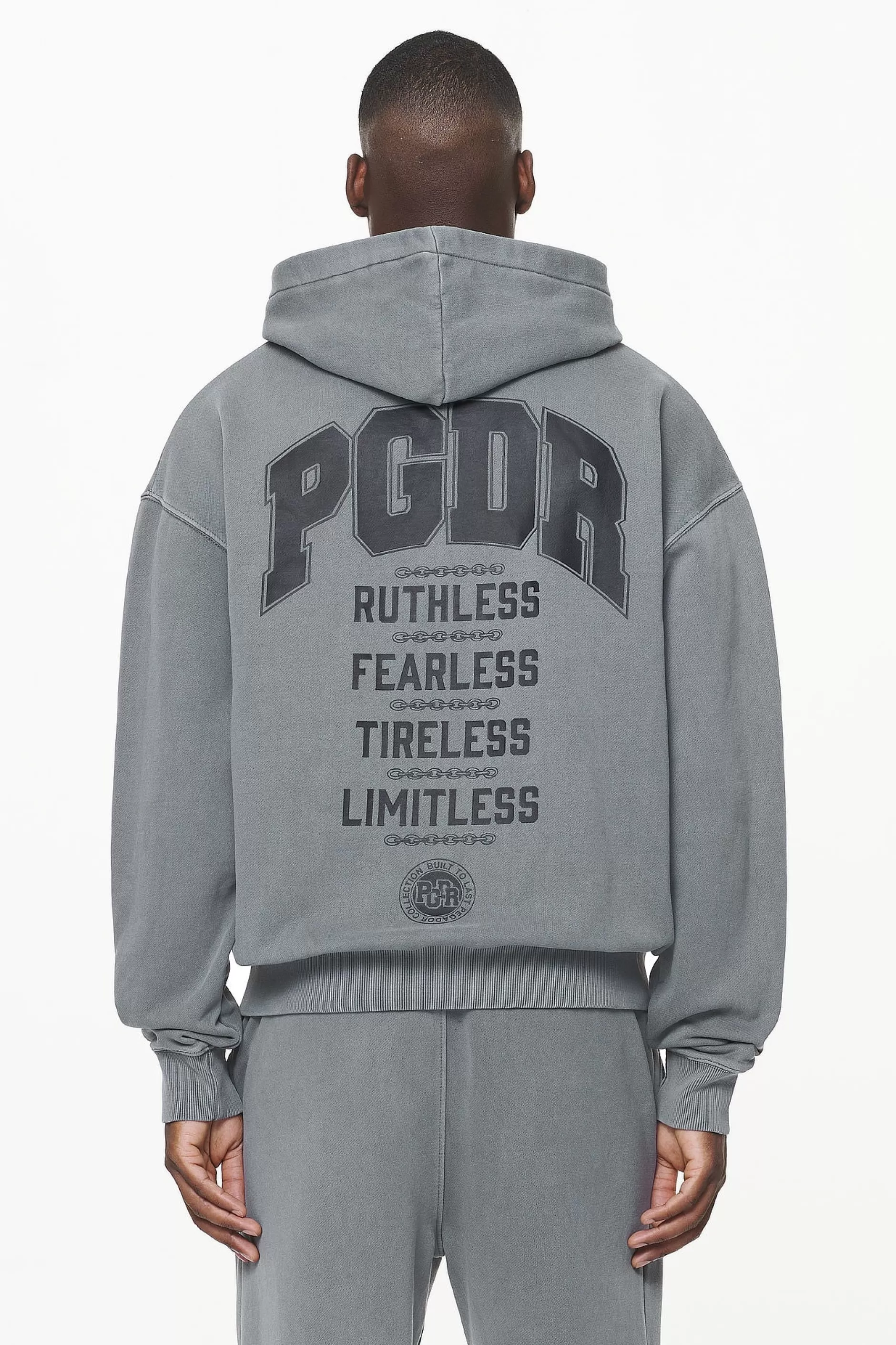 Orsett Oversized Sweat Jacket Vintage Grey-Pegador Shop