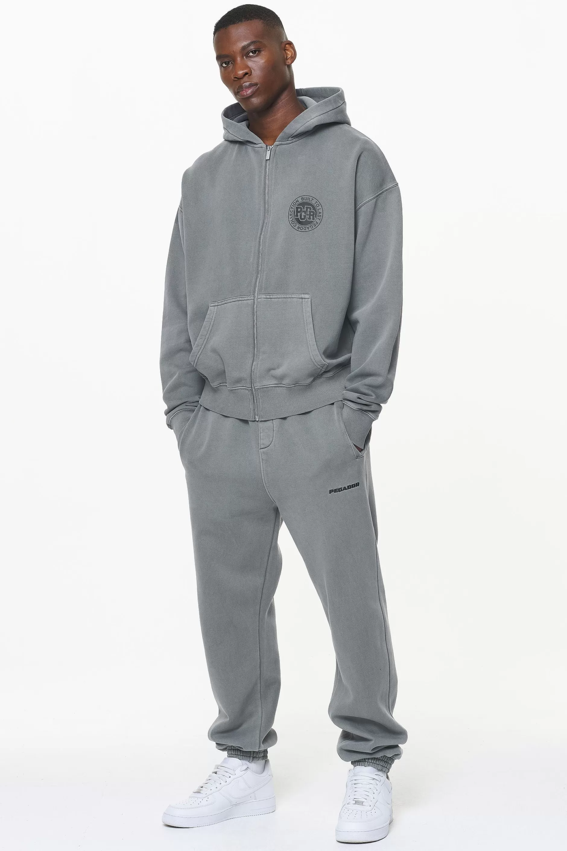 Orsett Oversized Sweat Jacket Vintage Grey-Pegador Shop