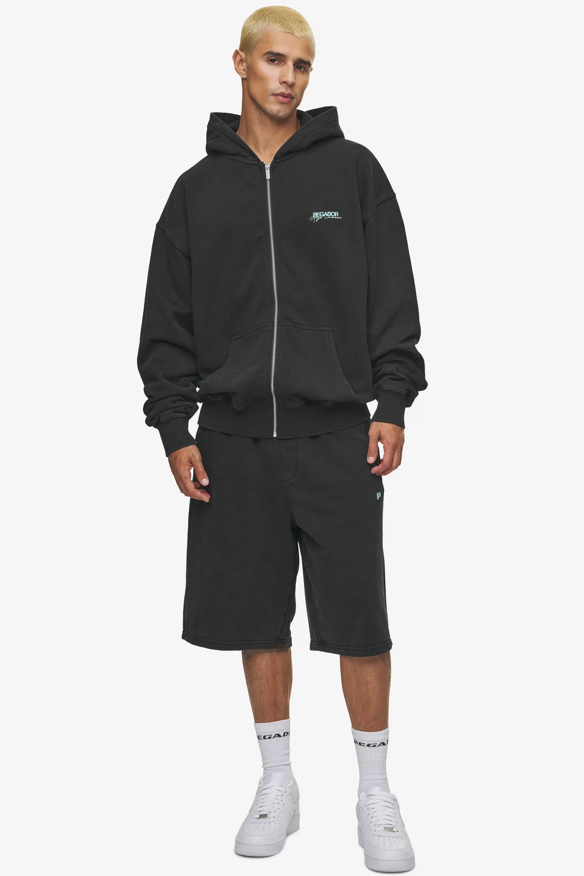 Patino Oversized Sweat Jacket Vintage Black-Pegador Best Sale