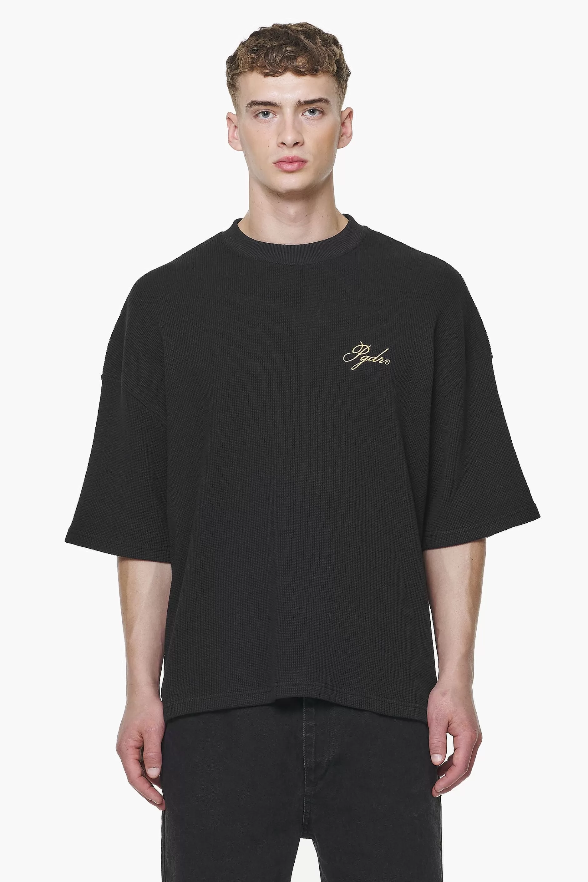 Quat Waffle Boxy Tee -Pegador Sale