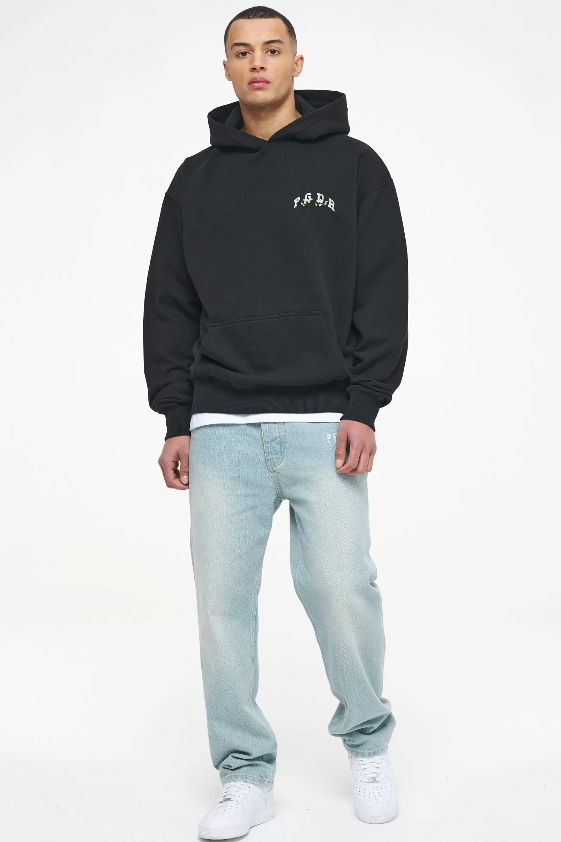 Reid Oversized Hoodie Vintage Washed Black Ink-Pegador Shop