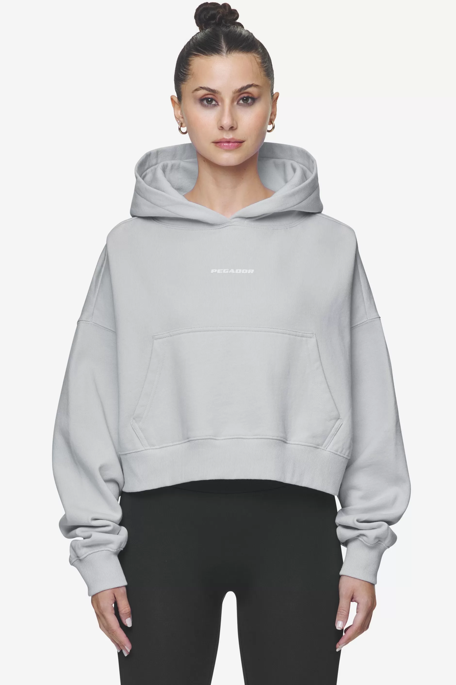 Salita Oversized Cropped Hoodie White Gum-Pegador Shop